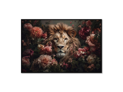 IMPRESSION SUR VERRE-Le lion