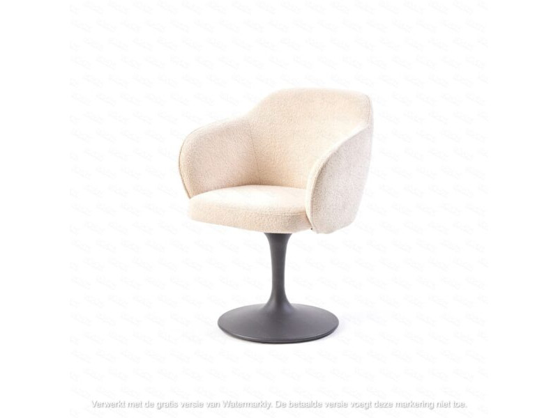 SAXON-Chaise fauteuil pivotante pied...