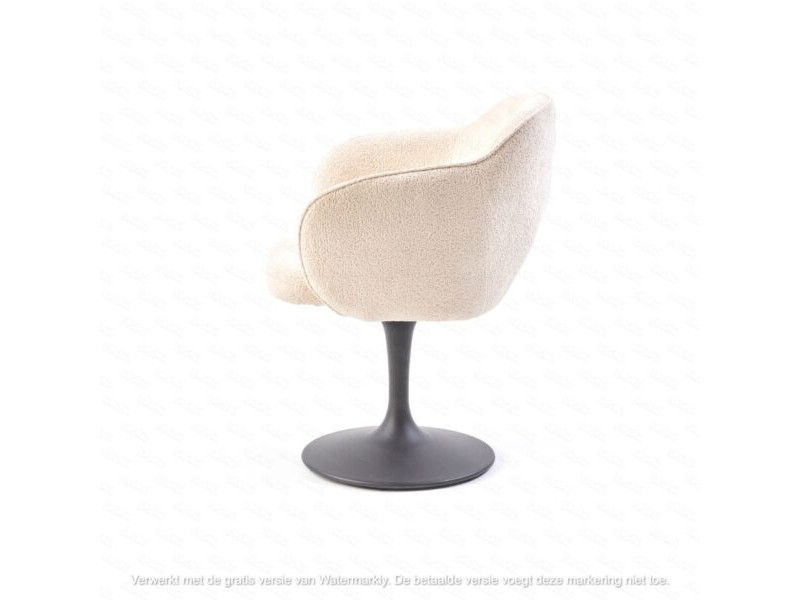 SAXON-Chaise fauteuil pivotante pied...