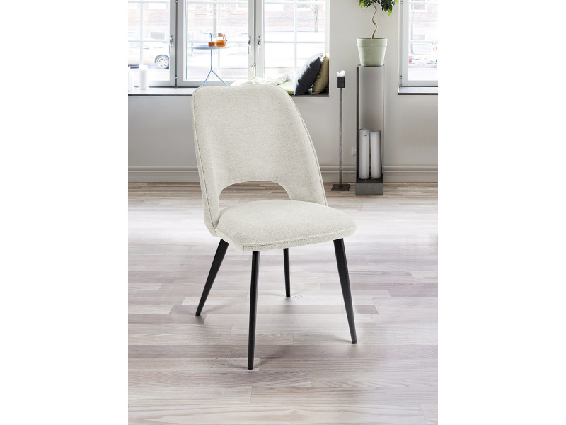 ROXANE-Chaise fixe tissus