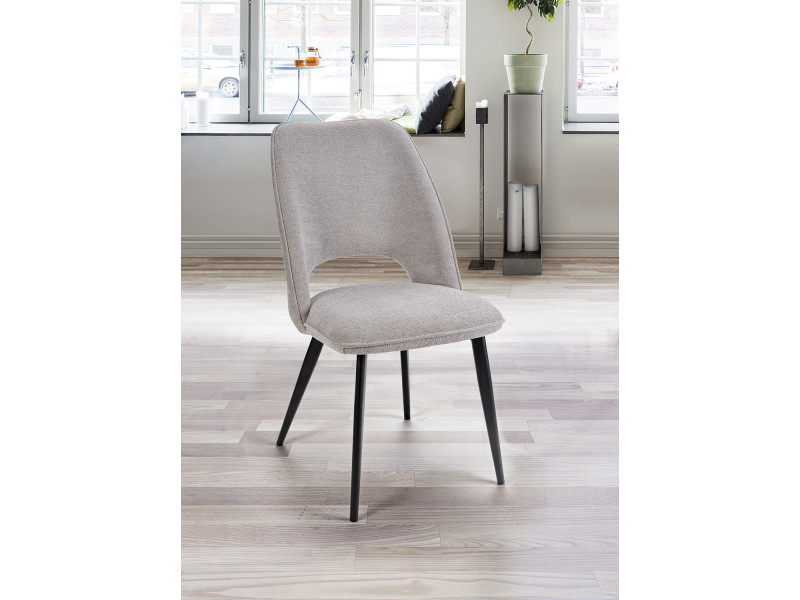 ROXANE-Chaise fixe tissus