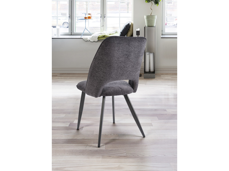 ROXANE-Chaise fixe tissus