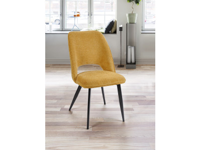 ROXANE-Chaise fixe tissus