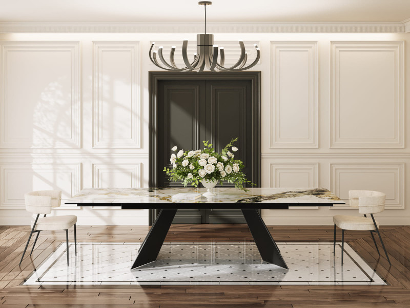 WASHINGTON-Table repas céramique XXL