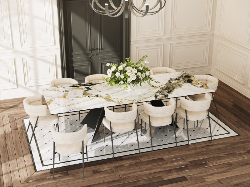 WASHINGTON-Table repas céramique XXL