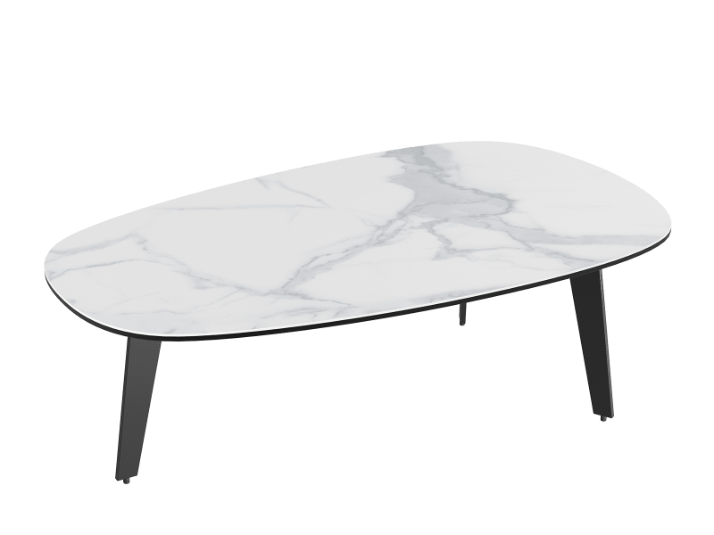GALICE-Table ovalisée 4 pieds