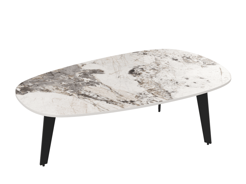 GALICE-Table ovalisée 4 pieds