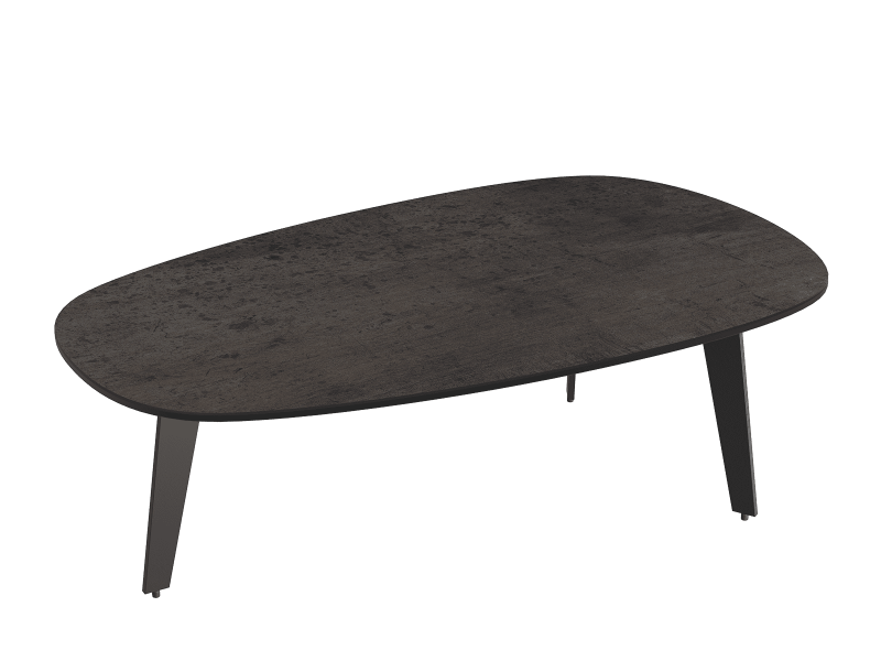 GALICE-Table ovalisée 4 pieds