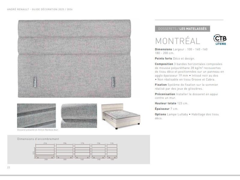 MONTREAL-Tête de lit