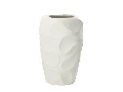 MIRENA-Vase argile blanc 2