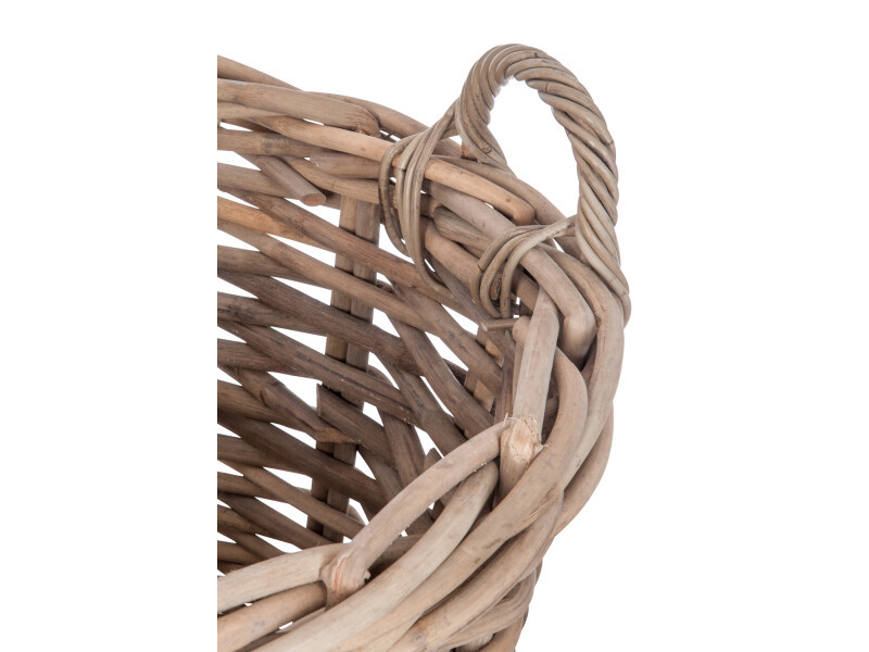 PANIER ROTIN-Set de 2 avec anse