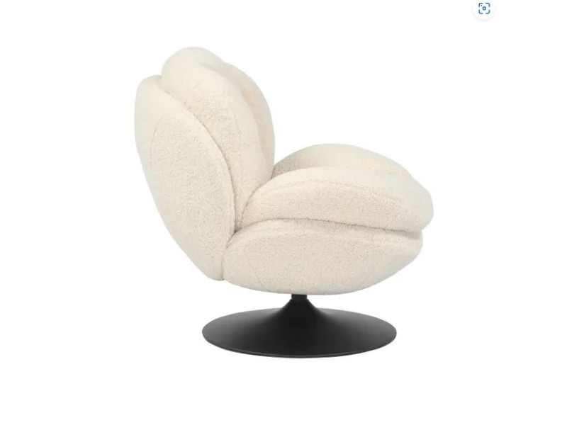 TOPI-Fauteuil pivotant Tissus...