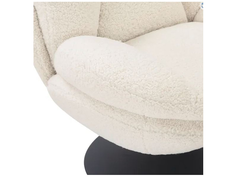 TOPI-Fauteuil pivotant Tissus...