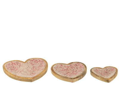 PLAT-Coeur set de 3 2
