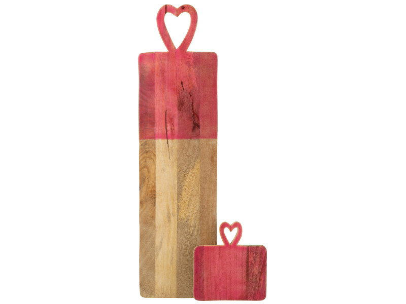PLANCHE-En bois manguier rose