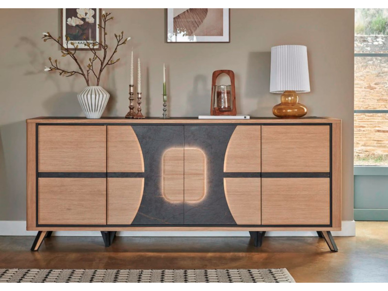 OMEGA-Enfilade 4 portes AVEC LEDS ET...
