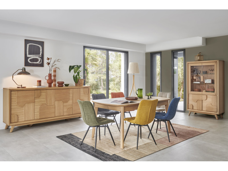 RIVAGE-Table tonneau avec allonge...