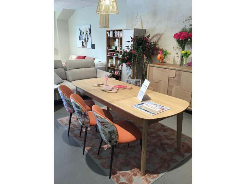 RIVAGE-Table tonneau avec allonge...
