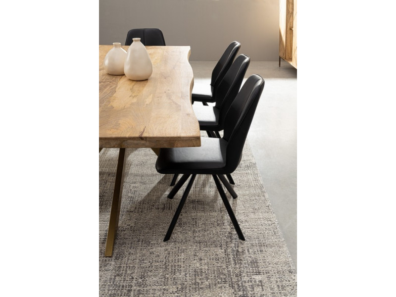 JAIDEV-Table rectangle fixe plateau...