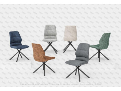 GIGI-Chaise fixe pied métal