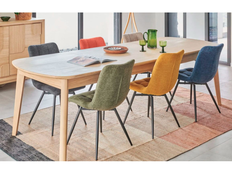 RIVAGE-Table tonneau avec allonge...