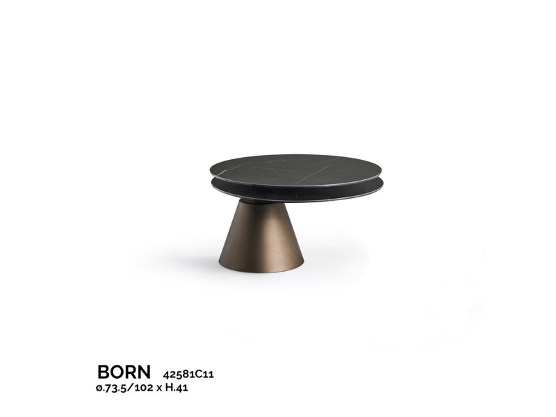 BORN-Table ronde plateau pivotant